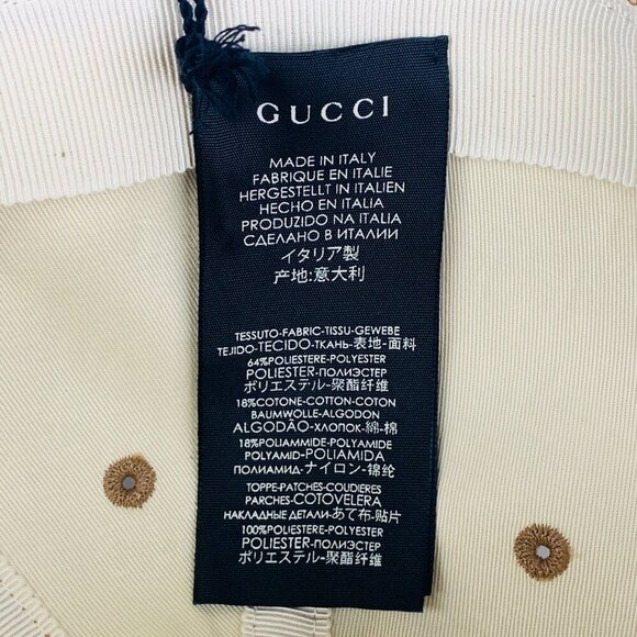 NWT Gucci MLB Dodgers GG Canvas Baseball Cap Beige Size 57-61cm - Picture 13 of 13